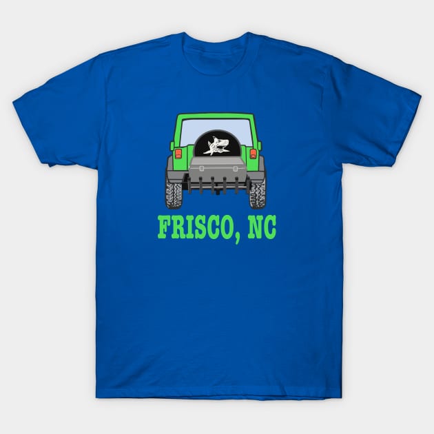 Frisco NC Shark with Cooler T-Shirt by Trent Tides